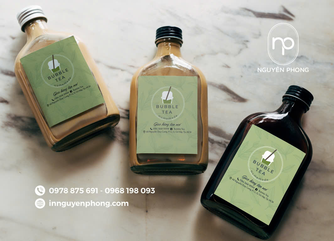 In tem nhãn chai lọ